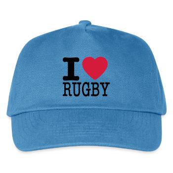 j'aime le rugby - Casquette de baseball Enfant - bleu paon - Devant