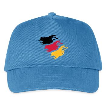 Conception Allemagne - Casquette de baseball Enfant - bleu paon - Devant