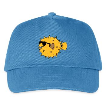 YEAH COOL - Casquette de baseball Enfant - bleu paon - Devant