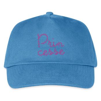 Princesse avec des fleurs ! ma princesse - Casquette de baseball Enfant - bleu paon - Devant