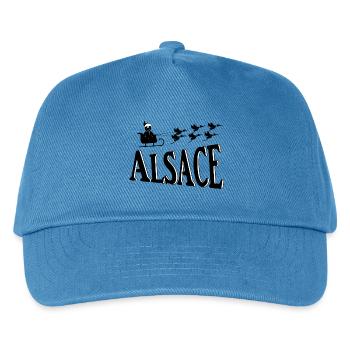 Alsace Christmas Storks - Kids’ Baseball Cap - peacock-blue - Front