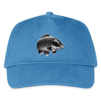 Carpe miroir - Casquette de baseball Enfant - bleu paon - Devant