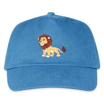 A magnificent lion - Kids’ Baseball Cap - peacock-blue - Front