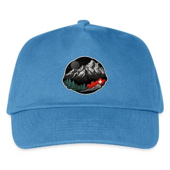 Swiss flag - Kids’ Baseball Cap - peacock-blue - Front