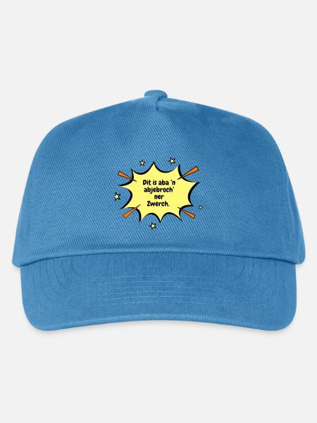 Berlin Dit is aba ’n abjebroch’ner Zwerch. - Kinder Basecap - Pfauenblau