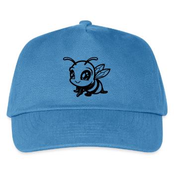 biene hummel comic - Kinder Basecap - Pfauenblau - Vorne