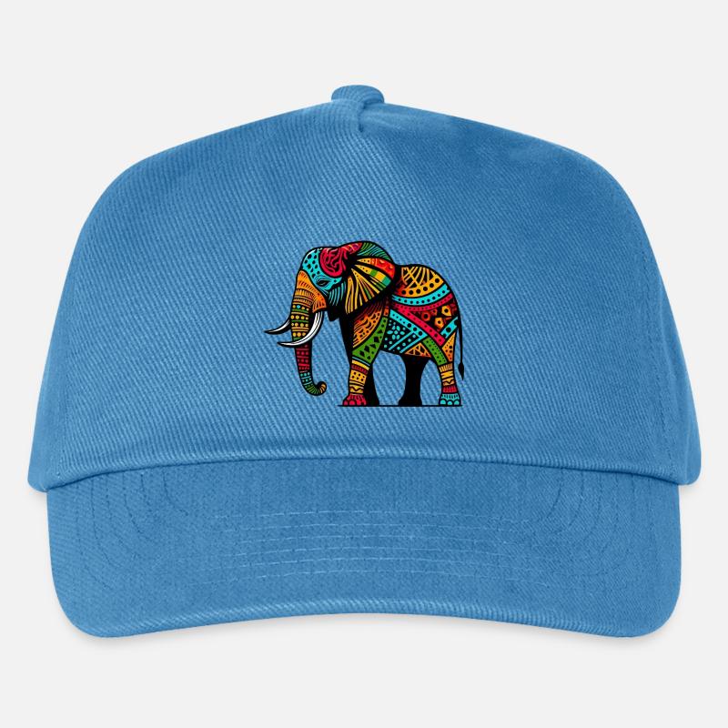 Elefant - Kinder Basecap - Pfauenblau