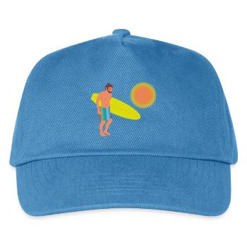 surfer - Kinder Basecap - Pfauenblau - Vorne