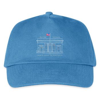 Boulder, Colorado, USA, Zeichnung Bibliothek - Kinder Basecap - Pfauenblau - Vorne