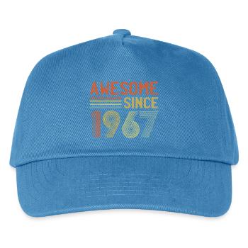 Retro 1967 Celebration Design - Kids’ Baseball Cap - peacock-blue - Front