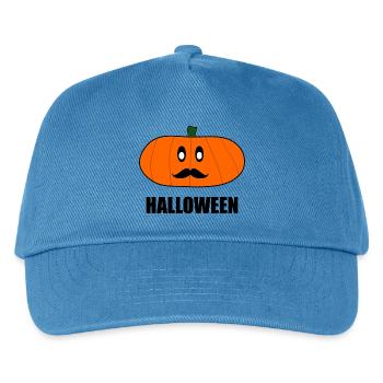 HALLOWEEN. PUMPKIN. HALLOWEEN PUMPKIN - Kids’ Baseball Cap - peacock-blue - Front