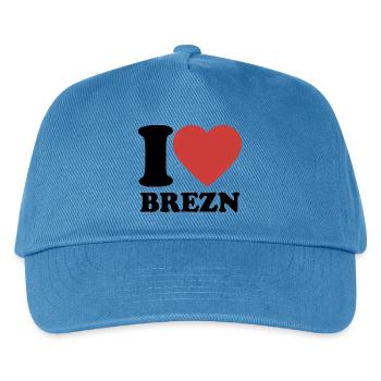 I Love Pretzels - Heart - Pretzel - Kids’ Baseball Cap - peacock-blue - Front