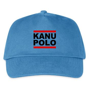Kanupolo - Kanu Polo - Paddeln - Paddel - Sport - Kinder Basecap - Pfauenblau - Vorne