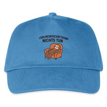 Favorite pastime Don't do - Kids’ Baseball Cap - peacock-blue - Front
