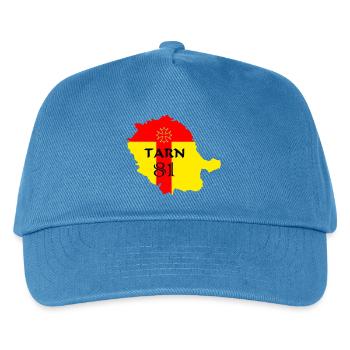 Tarn 81 - Kinder Basecap - Pfauenblau - Vorne