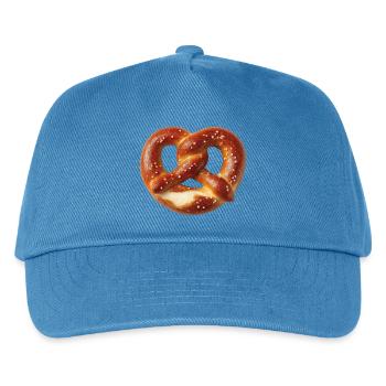 Brezel - Kinder Basecap - Pfauenblau - Vorne