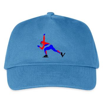 speed skating - Kids’ Baseball Cap - peacock-blue - Front