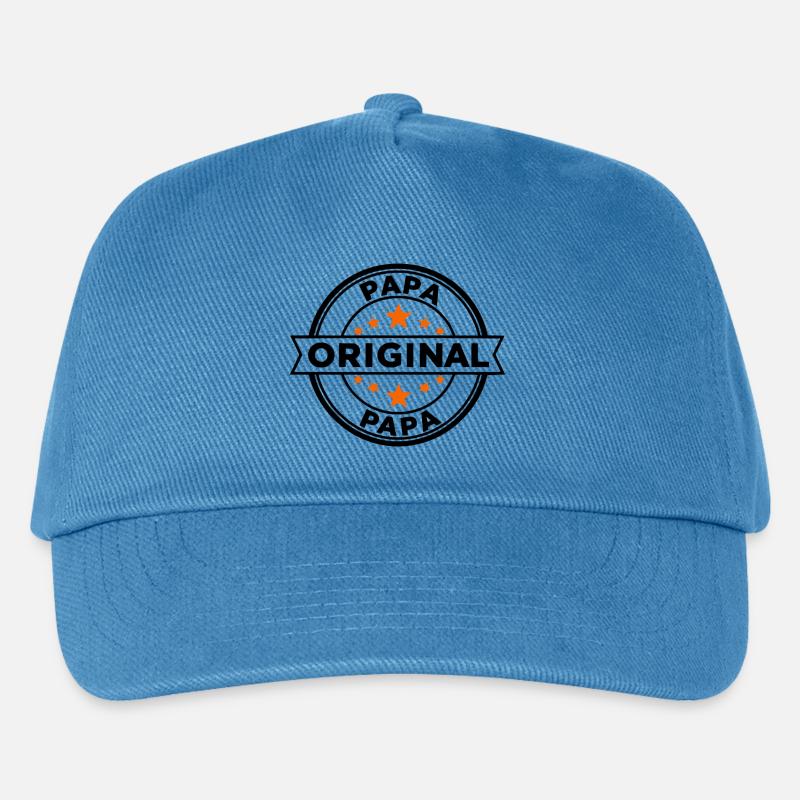 Sternenring Muster Papa - Kinder Basecap - Pfauenblau