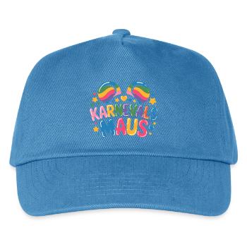 Souris de carnaval Souris de Cologne Souris de carnaval - Casquette de baseball Enfant - bleu paon - Devant