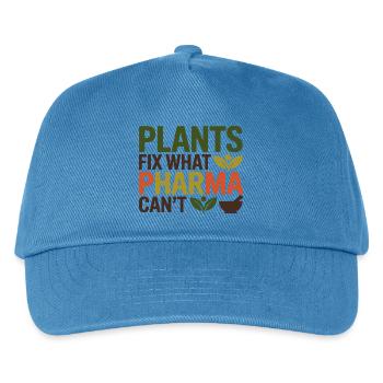 Herbalist Plants Fix What Pharma Can't Profession - Kids’ Baseball Cap - peacock-blue - Front