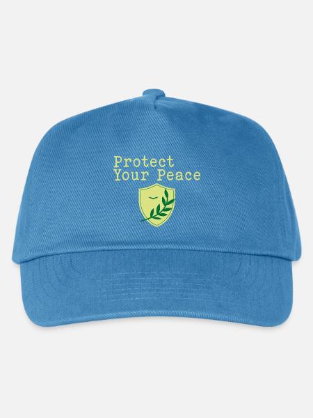 Beschütze deinen Seelenfrieden - Kinder Basecap - Pfauenblau