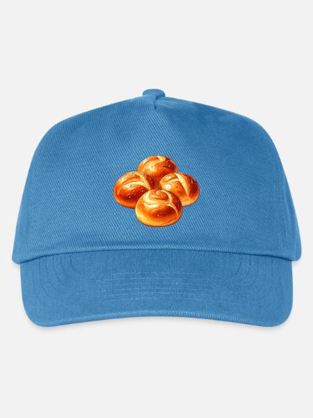 Brötchen - Kinder Basecap - Pfauenblau