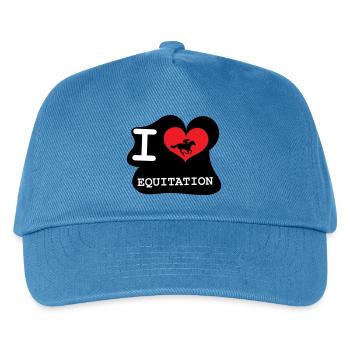 I love horseback riding: the logo of the enthusiasts - Kids’ Baseball Cap - peacock-blue - Front