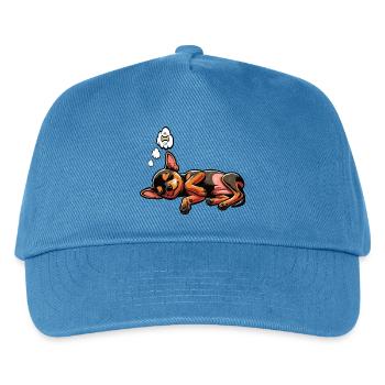 Zwergpinscher Pinscher Pinscherbesitzer Minpin - Kinder Basecap - Pfauenblau - Vorne