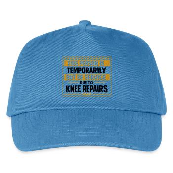 Humor Knee Surgery Repair In Service - Kids’ Baseball Cap - peacock-blue - Front