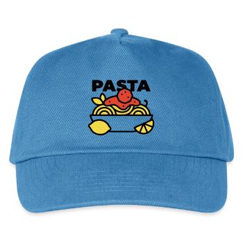 Bol de pâtes Spaghettis Italie Gourmet - Casquette de baseball Enfant - bleu paon - Devant