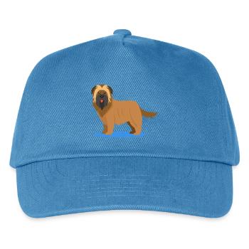 Wuscheliger Briard (Comic) - Kinder Basecap - Pfauenblau - Vorne