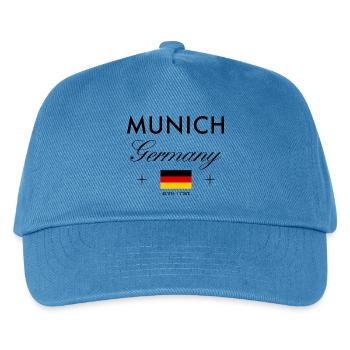 Munich Germany Coordinates Travel Souvenir - Kids’ Baseball Cap - peacock-blue - Front