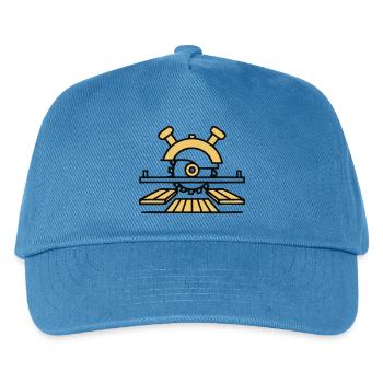 Tischkreissaege Holz Logo - Kinder Basecap - Pfauenblau - Vorne