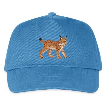 Luchs - Kinder Basecap - Pfauenblau - Vorne