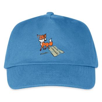 Fuchs voller Möglichkeiten - Kinder Basecap - Pfauenblau - Vorne