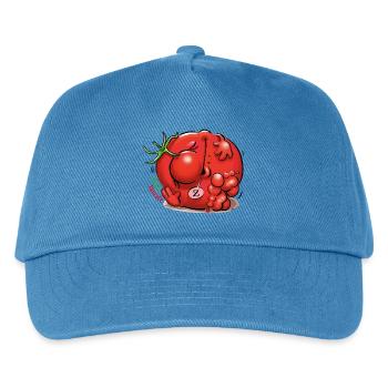 Faule Tomate - Kinder Basecap - Pfauenblau - Vorne