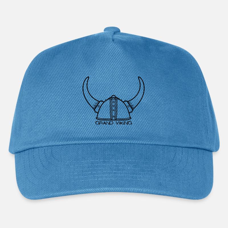 Großer Wikinger - Kinder Basecap - Pfauenblau