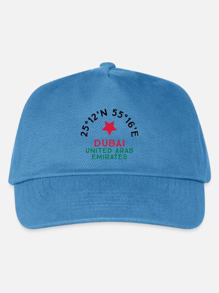 Dubai - Kinder Basecap - Pfauenblau