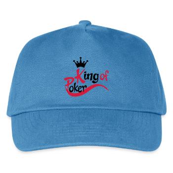 poker - Kinder Basecap - Pfauenblau - Vorne
