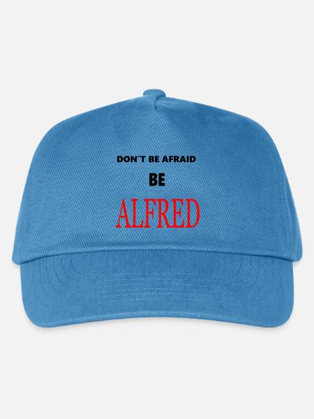 Alfred Rote Typografie Schwarz - Kinder Basecap - Pfauenblau