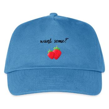 fraise - Casquette de baseball Enfant - bleu paon - Devant