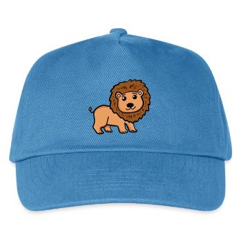Lion doux pour enfants - Lion doux pour bébés - Casquette de baseball Enfant - bleu paon - Devant