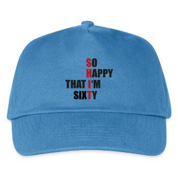 60 - Kids’ Baseball Cap - peacock-blue - Front