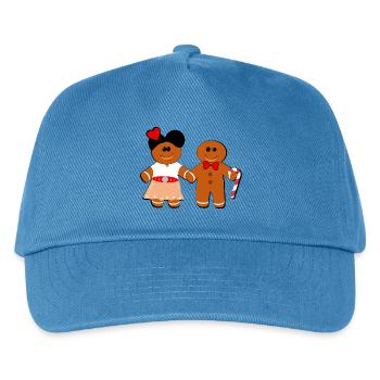 Alsace Couple by Mannele Mannala - Kids’ Baseball Cap - peacock-blue - Front
