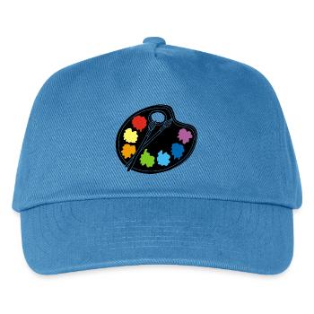 Artist (Black) - Kids’ Baseball Cap - peacock-blue - Front