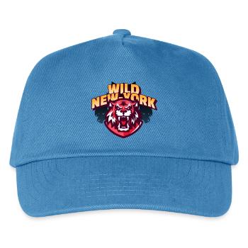Wilder New Yorker Tiger - Kinder Basecap - Pfauenblau - Vorne