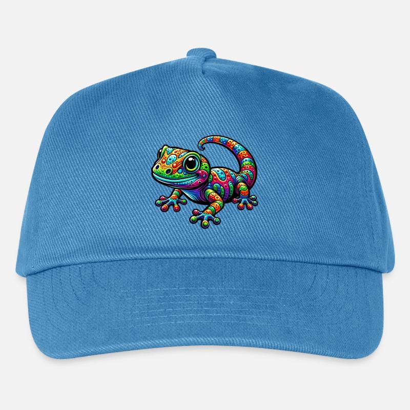 Gecko - Kinder Basecap - Pfauenblau