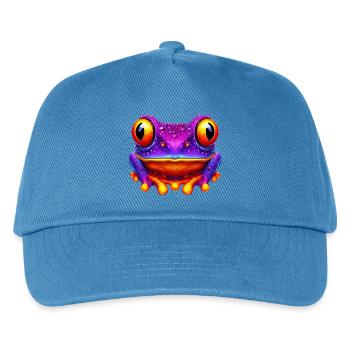 Frog - Kids’ Baseball Cap - peacock-blue - Front