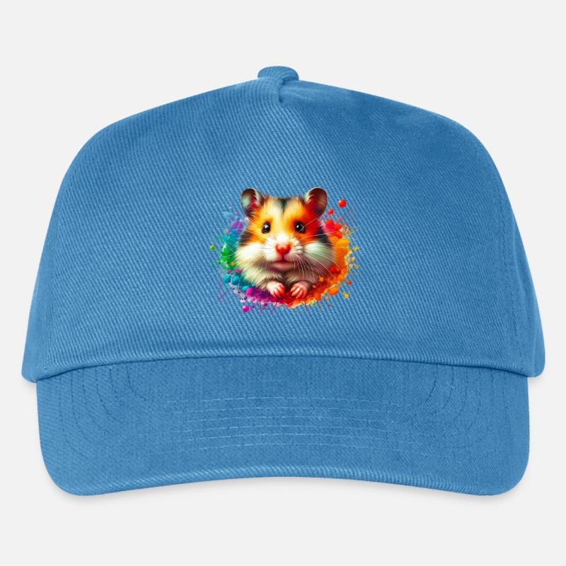 Hamster - Kinder Basecap - Pfauenblau