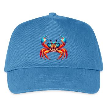 Krebs - Kinder Basecap - Pfauenblau - Vorne